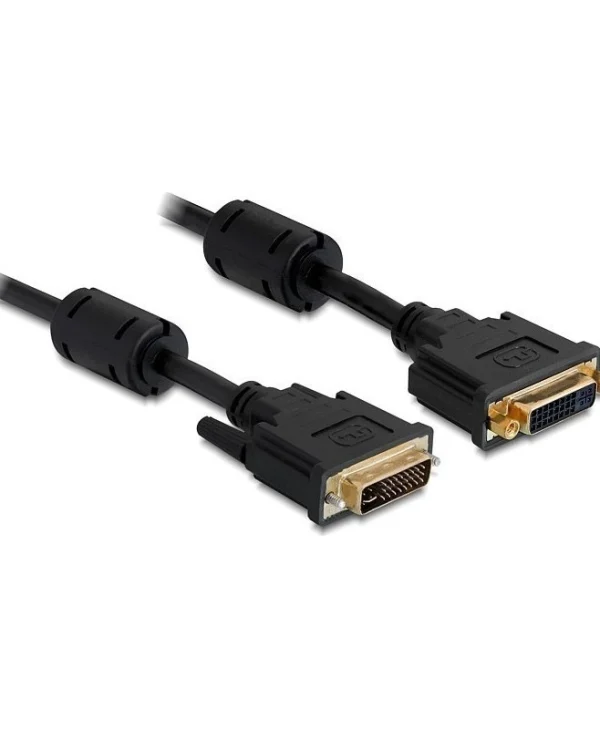 DeLock Cable DVI-I male - DVI-I female 3m Μαύρο (83108)