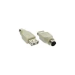 Usb Usb Μετατροπέας PS/2 male σε PS/2 female Λευκό 1τμχ 12.99.1072