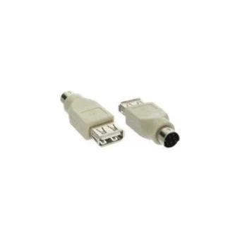 Usb Usb Μετατροπέας PS/2 male σε PS/2 female Λευκό 1τμχ 12.99.1072