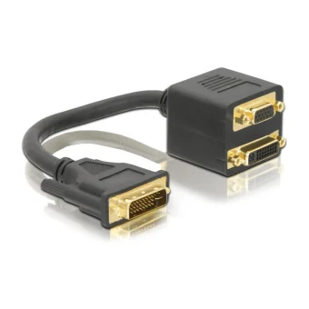 DeLock 65052 Μετατροπέας DVI-I male σε VGA female 1τμχ
