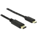 DeLock Regular USB 2.0 Cable USB-C male - micro USB-B male Μαύρο 2m (83334)