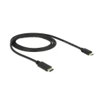 DeLock Regular USB 2.0 Cable USB-C male - micro USB-B male Μαύρο 2m (83334) - Image 2