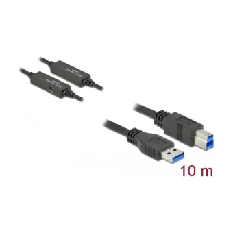 DeLock USB 3.1 Cable USB-B male - USB-A male Μαύρο 10m 85380