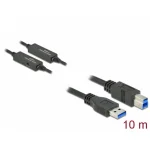 DeLock USB 3.1 Cable USB-B male - USB-A male Μαύρο 10m 85380 - Image 2