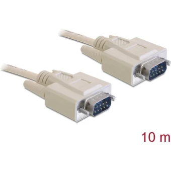 DeLock Καλώδιο RS232 9-pin male σε RS232 9-pin male 10m 82983 1τμχ