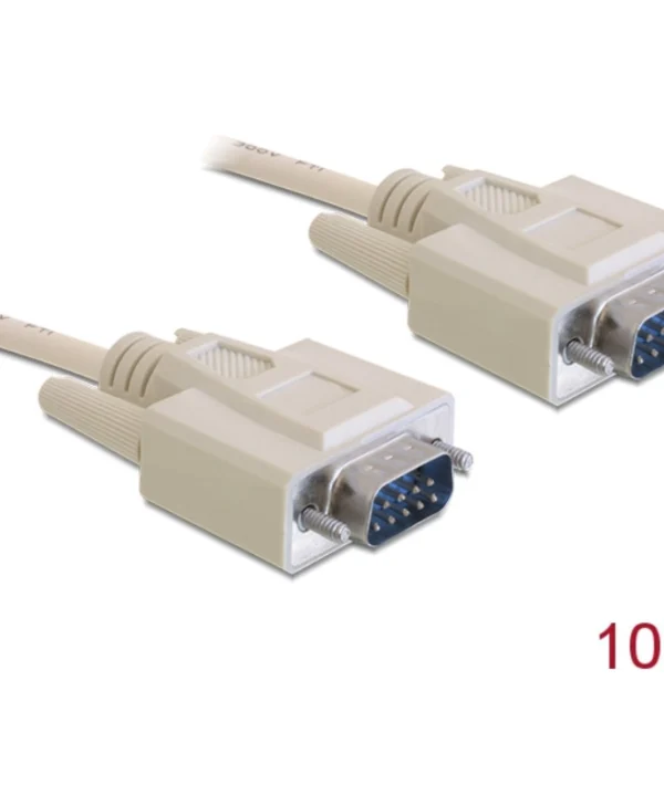 DeLock Καλώδιο RS232 9-pin male σε RS232 9-pin male 10m 82983 1τμχ