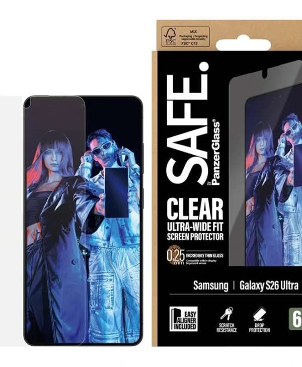 PanzerGlass Safe. Tempered Glass (Galaxy S26 Ultra) SA77811