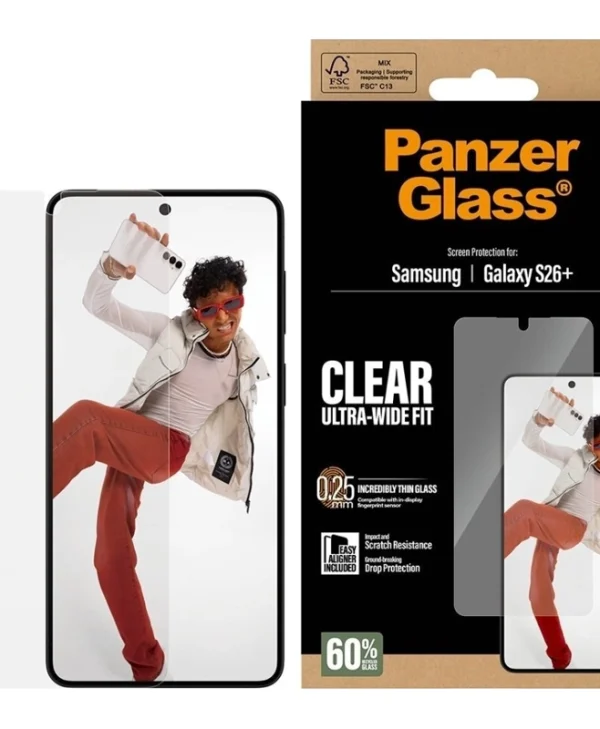 PanzerGlass Ultra-wide Fit Tempered Glass (Galaxy S26+) PG64161