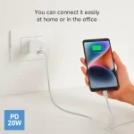 SBS Φορτιστής Χωρίς Καλώδιο με Θύρα USB-C 20W Power Delivery Λευκός (TETR1CPD20) - Image 4