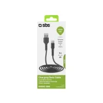 SBS Regular USB 2.0 to micro USB Cable Μαύρο 2m (TECABLEMICRO2K) - Image 2