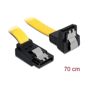 DeLock 7-Pin SATA III - 7-Pin SATA III Cable 0.7m Angle (90°) Κίτρινο (82822)