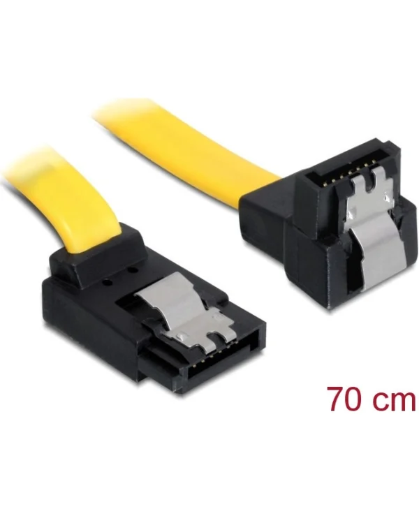 DeLock 7-Pin SATA III - 7-Pin SATA III Cable 0.7m Angle (90°) Κίτρινο (82822)