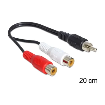 DeLock Μετατροπέας RCA male σε RCA female 1τμχ 84493