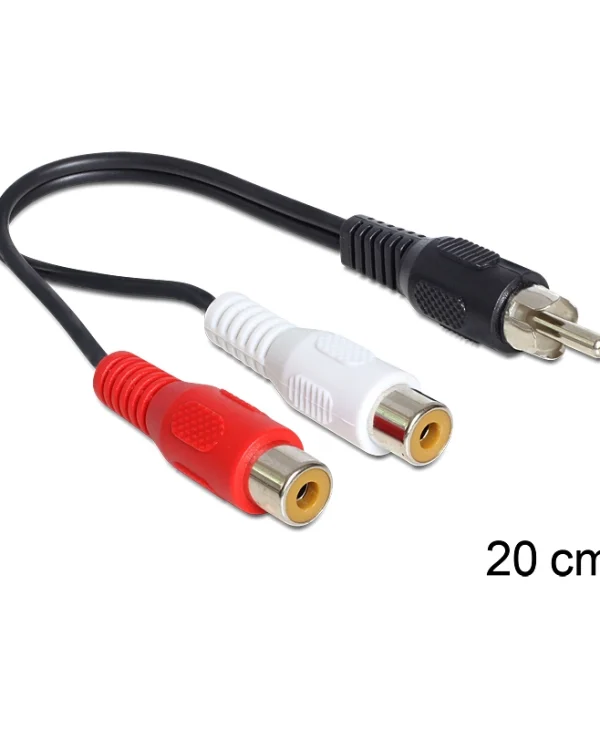 DeLock Μετατροπέας RCA male σε RCA female 1τμχ 84493
