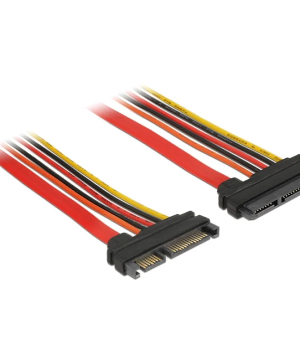 DeLock 22-Pin SATA III - 22-Pin SATA III Cable 100cm Μαύρο (84921)