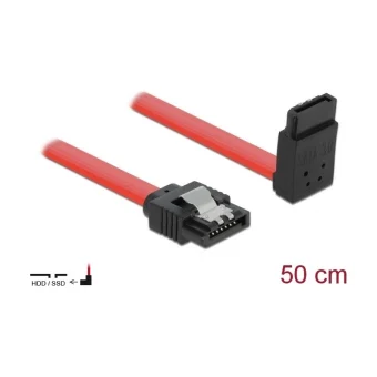 DeLock 7-Pin SATA III - 7-Pin SATA III Cable 50cm Κόκκινο (83974)