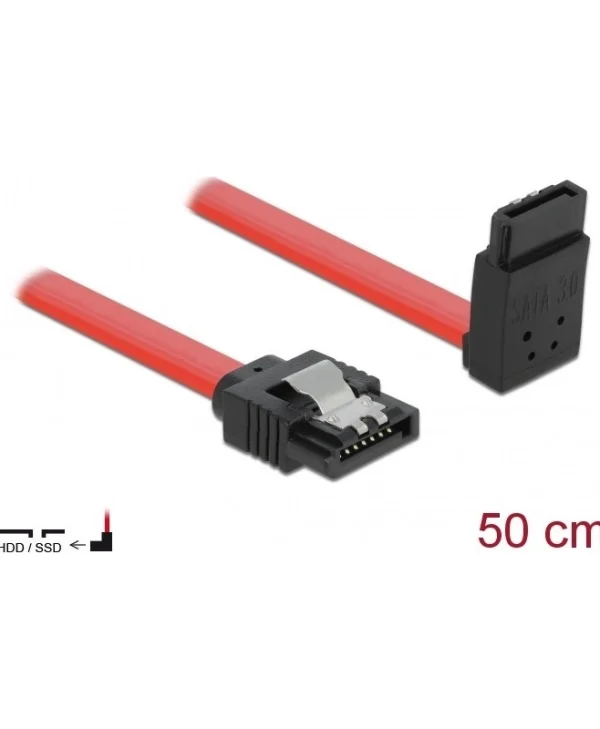 DeLock 7-Pin SATA III - 7-Pin SATA III Cable 50cm Κόκκινο (83974)
