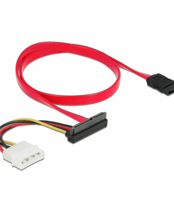 DeLock 7-Pin SATA III - 22-Pin SATA III Cable 50cm Κόκκινο (86078)