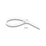 DeLock Δεματικά Καλωδίων 200x7.2mm Λευκό 100τμχ 18644 - Image 3