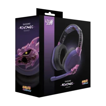 Lexip Sasuke Revenge Ασύρματο Over Ear Gaming Headset με σύνδεση 3.5mm / Bluetooth Πολύχρωμο TSXLXHS0001