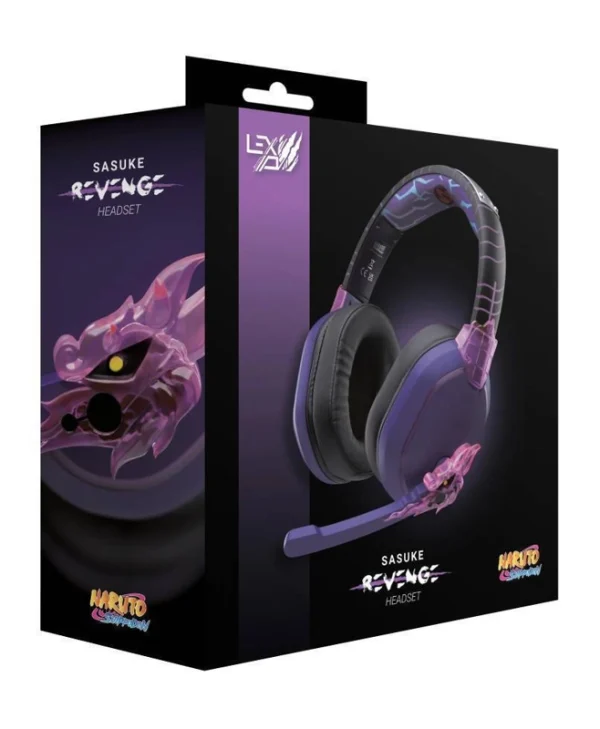 Lexip Sasuke Revenge Ασύρματο Over Ear Gaming Headset με σύνδεση 3.5mm / Bluetooth Πολύχρωμο TSXLXHS0001