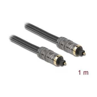 DeLock Optical Audio Cable TOS male - TOS male Μαύρο 1m (86983)