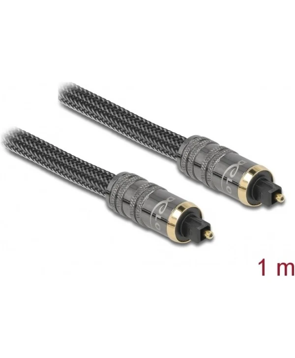 DeLock Optical Audio Cable TOS male - TOS male Μαύρο 1m (86983)