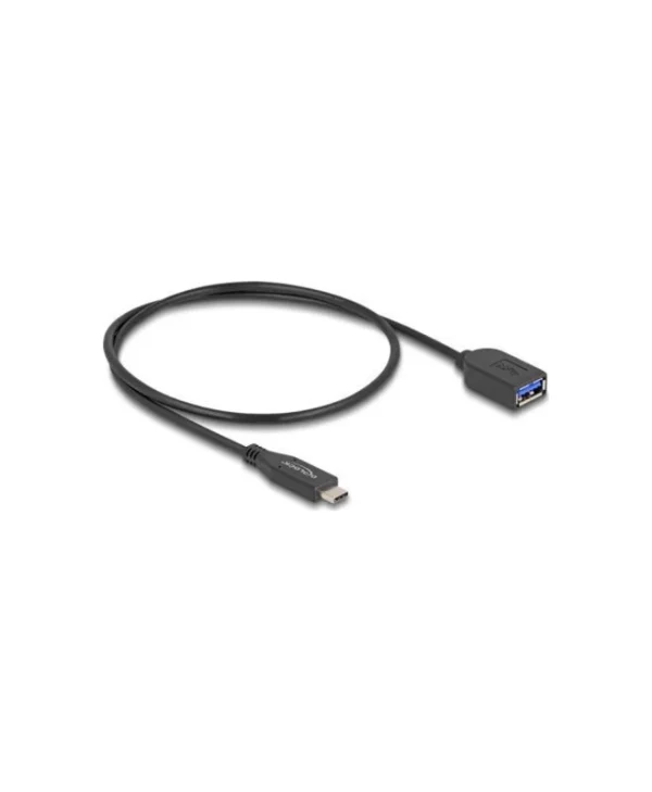 DeLock USB 3.2 Cable USB-C male - USB-A Μαύρο 0.5m 60568
