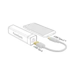 DeLock Μετατροπέας USB-A male σε USB-C male Λευκό 1τμχ 85355 - Image 2
