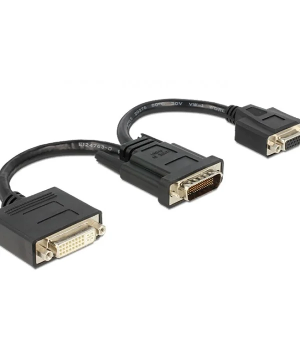 DeLock Μετατροπέας DMS-59 male σε DVI-I / VGA female 1τμχ 65555