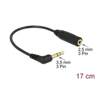 DeLock Μετατροπέας 3.5mm male σε 2.5mm female (65675)