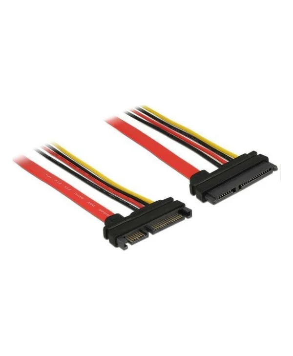 DeLock 22-Pin SATA III male - 22-Pin SATA III female Cable 0.1m Κόκκινο (83802)