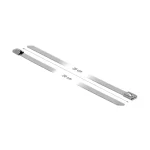 DeLock Μεταλλικά Δεματικά Καλωδίων 200x7.9mm Ασημί 10τμχ 18771