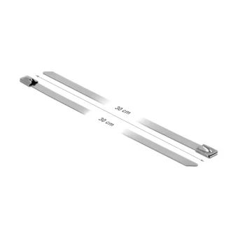 DeLock Μεταλλικά Δεματικά Καλωδίων 300x7.9mm Ασημί 10τμχ 18772