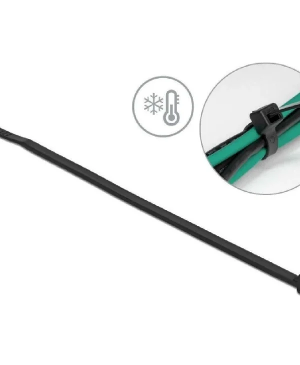 DeLock Δεματικά Καλωδίων 200x3.6mm Μαύρο 100τμχ 19188