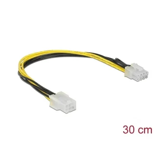 DeLock 8pin F M 85535 6-Pin PCIe - 8-Pin PCIe Cable 0.3m 85535
