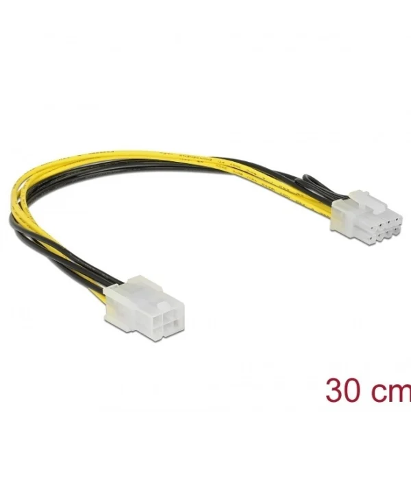 DeLock 8pin F M 85535 6-Pin PCIe - 8-Pin PCIe Cable 0.3m 85535