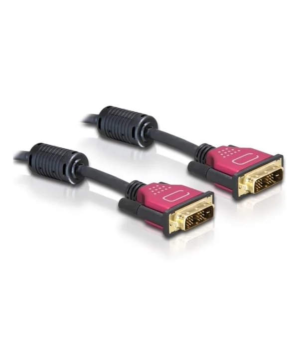 DeLock Cable DVI-D male - DVI-D male 3m Μαύρο (84346)