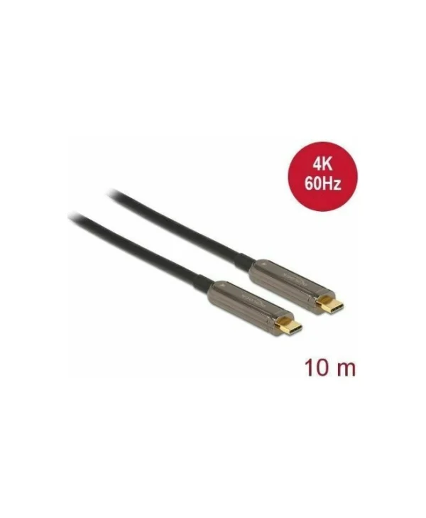 DeLock USB 2.0 Cable USB-C male - USB-C male Μαύρο 10m (84103)