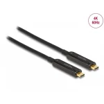 DeLock USB 2.0 Cable USB-C male - USB-C male Μαύρο 10m (84103) - Image 2