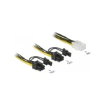 DeLock 6-Pin PCIe - 8-Pin PCIe Cable 0.15m Πολύχρωμο 85452 - Image 2