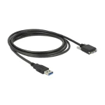 DeLock Regular USB 3.0 to micro USB Cable Μαύρο 3m (83599)