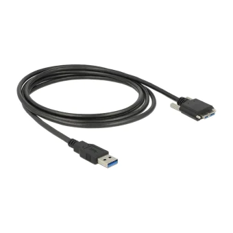 DeLock Regular USB 3.0 to micro USB Cable Μαύρο 3m (83599)