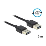 DeLock USB 2.0 Cable USB-A male - USB-A male Μαύρο 3m 83462