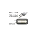 DeLock USB 2.0 Cable USB-A male - USB-A male Μαύρο 3m 83462 - Image 4