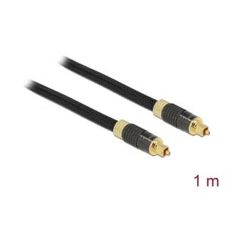 DeLock Optical Audio Cable TOS male - TOS male Μαύρο 1m (86592)