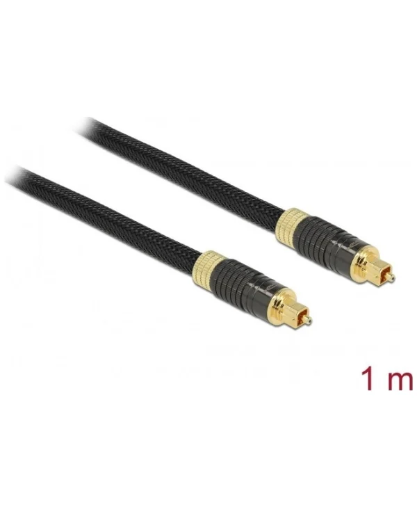 DeLock Optical Audio Cable TOS male - TOS male Μαύρο 1m (86592)