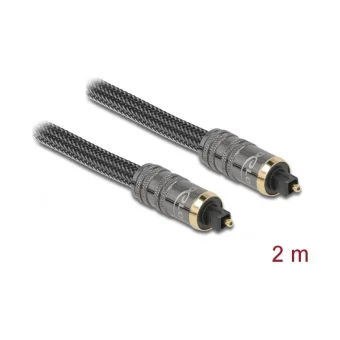 DeLock Optical Audio Cable TOS male - TOS male Μαύρο 2m (86984)