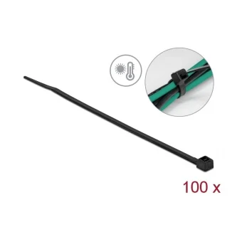 DeLock Δεματικά Καλωδίων 150x3.6mm Μαύρο 100τμχ 19235