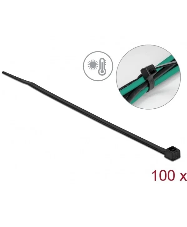 DeLock Δεματικά Καλωδίων 150x3.6mm Μαύρο 100τμχ 19235